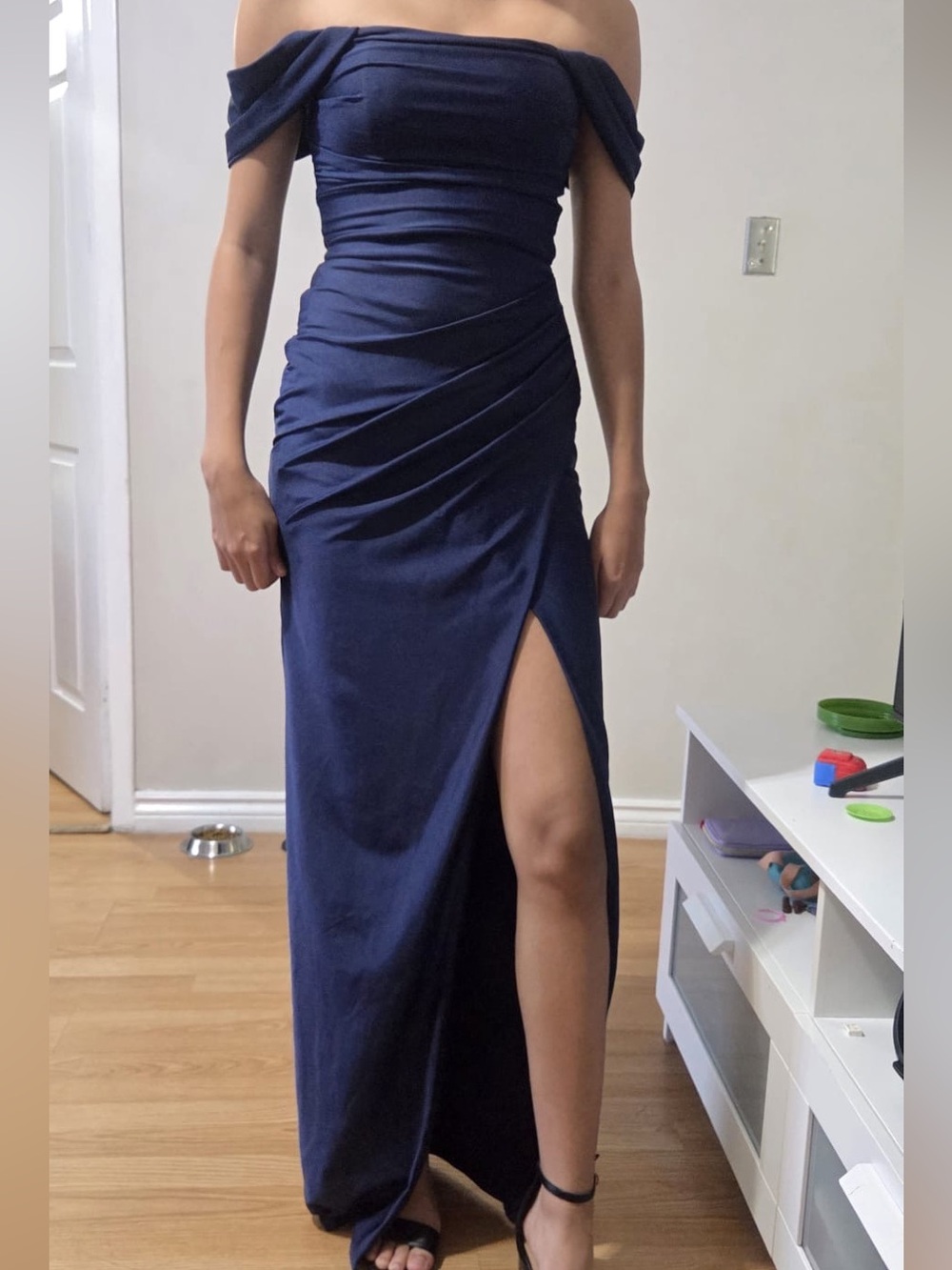 Navy long dress size xs